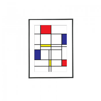 Slika u ramu - print - Piet Mondrian #2